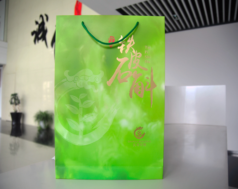鐵皮石斛手提袋印刷 商務(wù)印刷